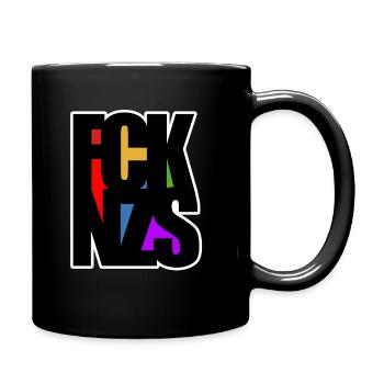 FCK NZS - Gegen Rechts - Nie wieder ist jetzt - Tasse einfarbig - Schwarz - Rechts