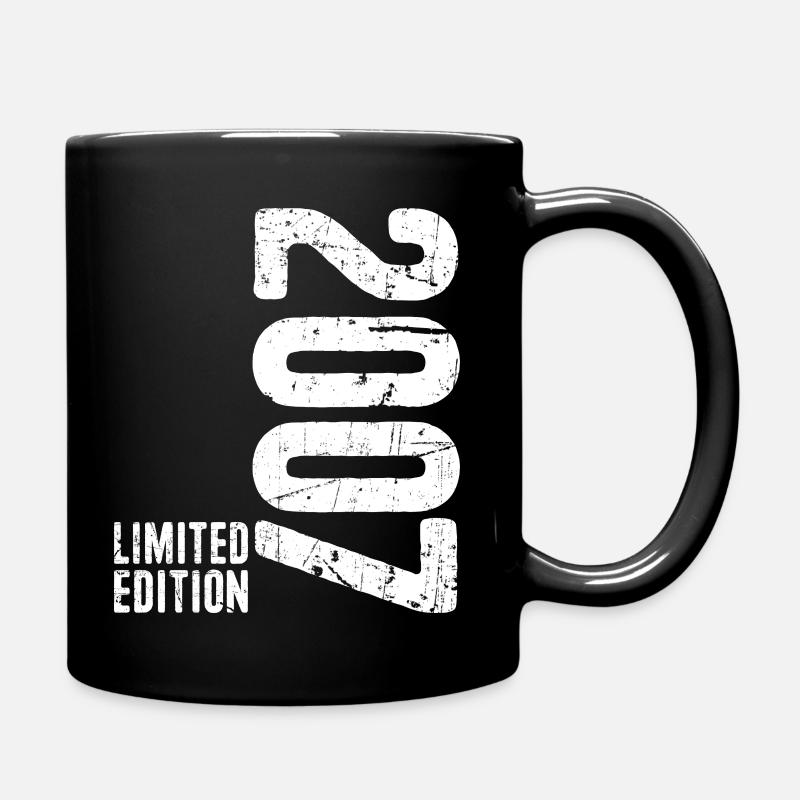 18. Geburtstag Junge Mädchen 18 Jahre 2007 Lustig - Tasse einfarbig - Schwarz