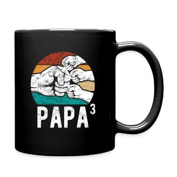 Dad of three children - Team - Family - Full Colour Mug - black - Right