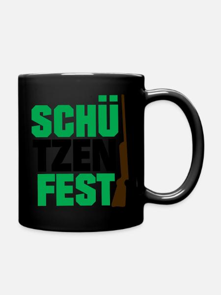 Schützenfest - Tasse einfarbig - Schwarz