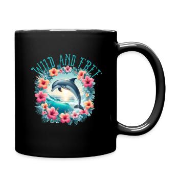 Wild an Free - Tasse einfarbig - Schwarz - Rechts