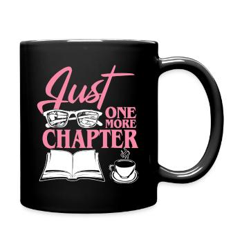 Book Just One More Chapter - Full Colour Mug - black - Right