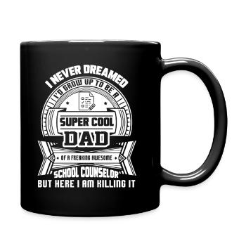 School Counselor Super Cool - Full Colour Mug - black - Right