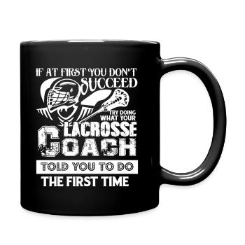 Lacrosse Lacrosse Coach - Full Colour Mug - black - Right