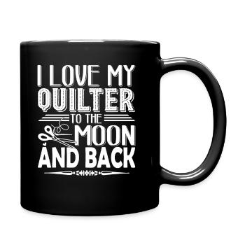Quilter I Love My Quilter - Full Colour Mug - black - Right
