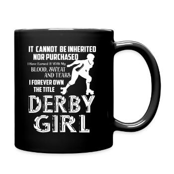 Roller Derby Forever The Title - Full Colour Mug - black - Right