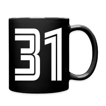 Maillot numéro 31 – Cadeau anniversaire 31 ans - Mug uni - noir - Droite