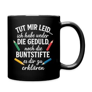 Je suis désolé, je n’ai pas la patience - Mug uni - noir - Droite