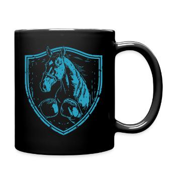 Boxeur de chevaux - Mug uni - noir - Droite