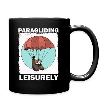 Paragliding Relaxation Design - Full Colour Mug - black - Right