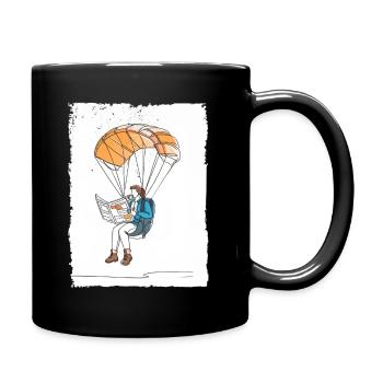 Illustration du lecteur aéroporté - Mug uni - noir - Droite