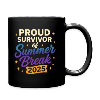 Fier survivant de la pause estivale 2025 - Mug uni - noir - Droite