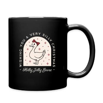 Oie idiote Noël drôle drôle d’animaux de la ferme salutations - Mug uni - noir - Droite