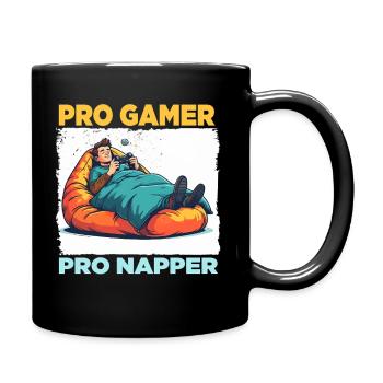 Pro Gamer Entspannungsdesign - Tasse einfarbig - Schwarz - Rechts