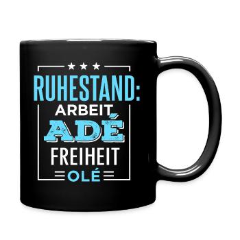 Retraite Adieu Travail Liberté Olé Pension Pension - Mug uni - noir - Droite