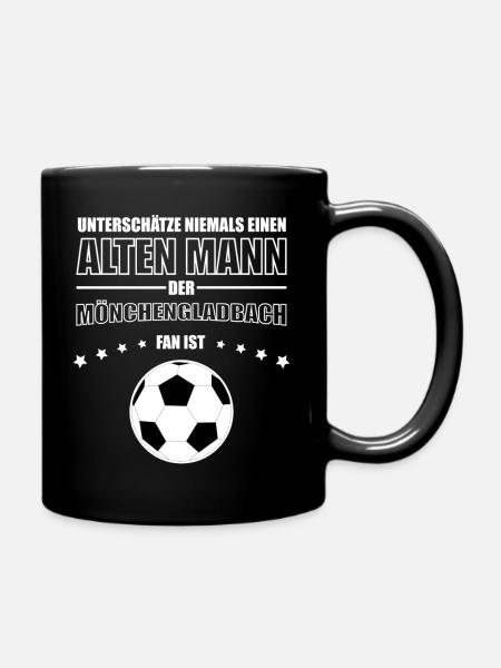 Vieil homme - Fan de football de Mönchengladbach - Mug uni - noir