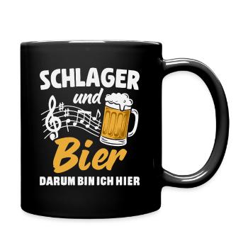 Schlager Beer Schlager Music Party Schlager Party - Full Colour Mug - black - Right