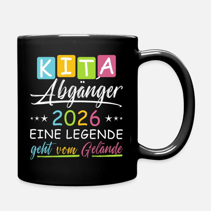 Kita Abgänger 2026 - Tasse einfarbig - Schwarz