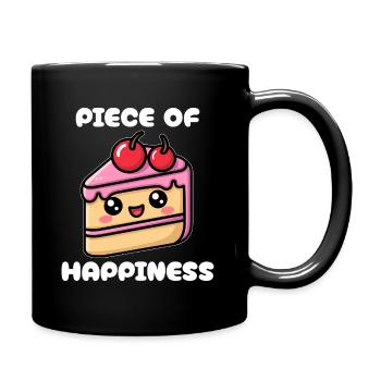 A piece of happiness - Full Colour Mug - black - Right