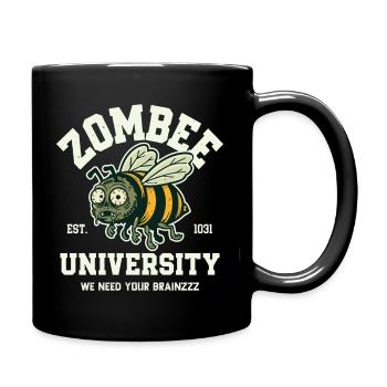 Zombee Universität - Tasse einfarbig - Schwarz - Rechts