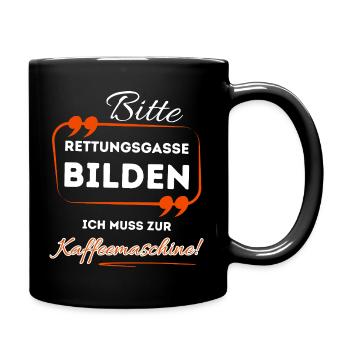 Veuillez former une voie d’urgence ...- Pour les buveurs de café - Mug uni - noir - Droite