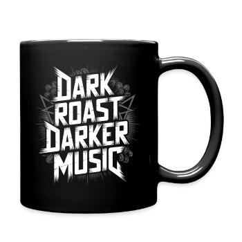 Metal und Kaffee - Tasse einfarbig - Schwarz - Rechts