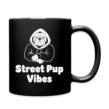 Street Pup Vibes Hoodie - Full Colour Mug - black - Right