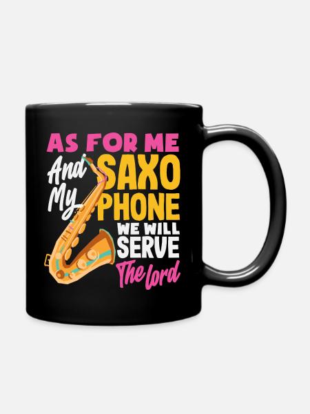 Saxophone - Mug uni - noir
