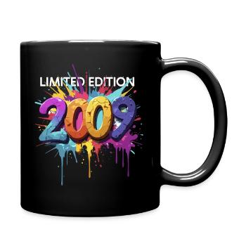 Limitierte Edition 2009 Graffiti Streetart Design - Tasse einfarbig - Schwarz - Rechts