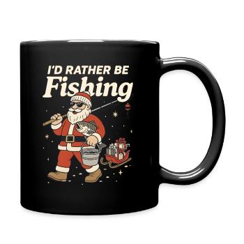 Funny Fishing Angler T-Hirt Christmas Gift - Full Colour Mug - black - Right