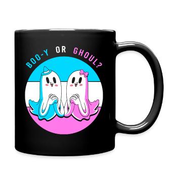 Halloween Gender Reveal - Full Colour Mug - black - Right