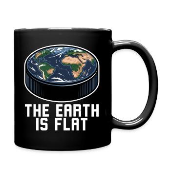 Eishockey Puck Scheibe Eis Hockey Spruch lustig - Tasse einfarbig - Schwarz - Rechts