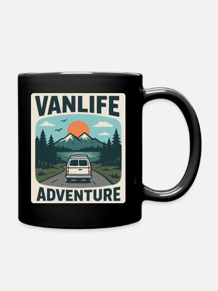Vanlife Adventure - Mug uni - noir