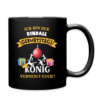 Kinball King Anniversaire Joueur Entraîneur Geb - Mug uni - noir - Droite