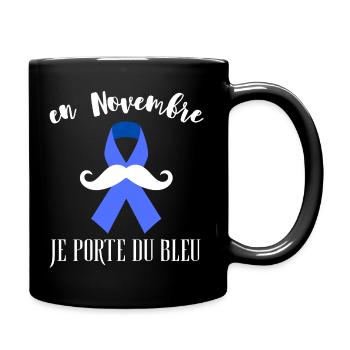 Im November trage ich Novemberblau - Tasse einfarbig - Schwarz - Rechts