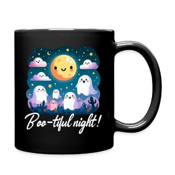 Adorable Boo Night of the Ghosts - Full Colour Mug - black - Right