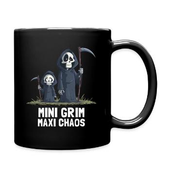 Little Grim – The Grim Reaper of Chaos - Full Colour Mug - black - Right
