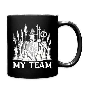 Chess - Tasse einfarbig - Schwarz - Rechts