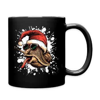 Snail Christmas Funny - Full Colour Mug - black - Right