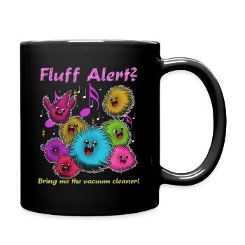 Fluffige Flusen Tanzparty - Tasse einfarbig - Schwarz - Rechts