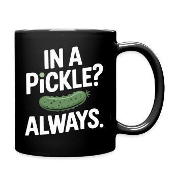 Dans un cornichon Toujours concombre Humour Dire Anglais - Mug uni - noir - Droite