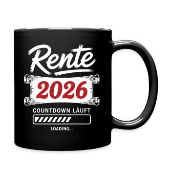 Pension 2026 countdown is on - Full Colour Mug - black - Right
