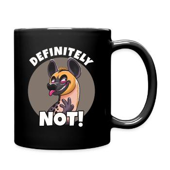 Définitivement pas de caricature de hyène - Mug uni - noir - Droite