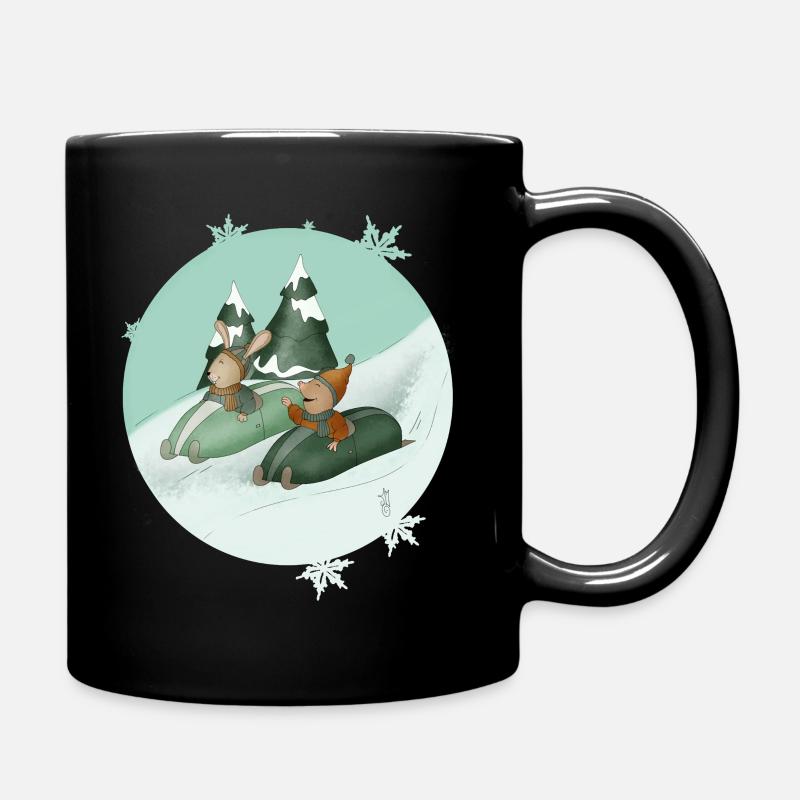 Lapin_taupe_luge - Tasse einfarbig - Schwarz