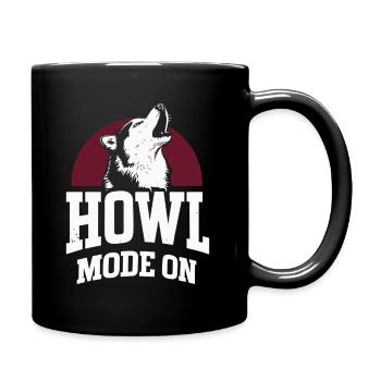 Mode Hurlement sur le design Husky - Mug uni - noir - Droite