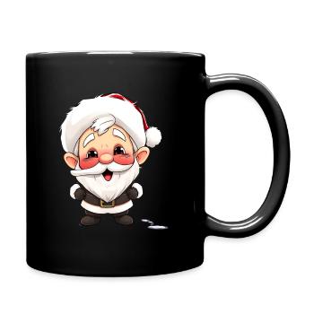 Merry Gnome Christmas Gift Idea Gnome - Full Colour Mug - black - Right