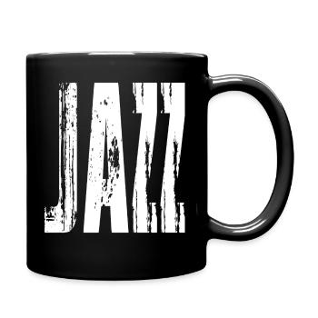 Logo de musique jazz en graisse vieilli Typographie - Mug uni - noir - Droite