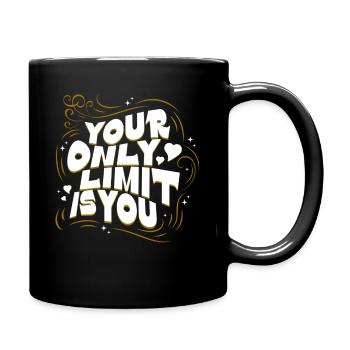 Ta seule limite, c’est ta phrase motivante - Mug uni - noir - Droite