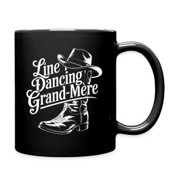 Line Dancing Grand-Mère - Mug uni - noir - Droite