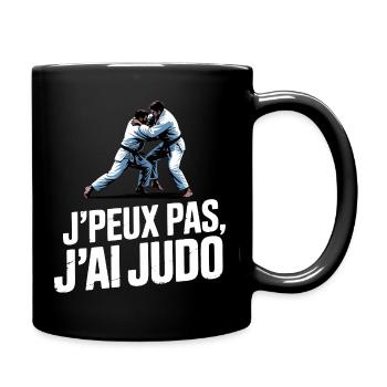 I can't I have judo humor gift - Full Colour Mug - black - Right